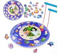 ERYI-Nckihrkk Jeux Montessori, Activite Enfant 2 Ans, Jouet En Bois Jeu De Pêche Magnetique, Cadeau Fille/Garcon 2 Ans, Jouets D'Activité Et De Développement, Pour Enfant Comme Cadeau D'Anniversaire