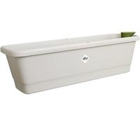 ERYI-Noa Balconnière L - Jardiniere Balcon Avec Système D'Irrigation - Plastique 100% Recycle - 65 X 20 X 17.8 Cm - Gris/Gris Chaud