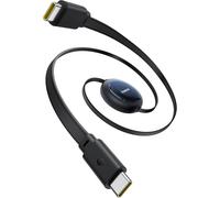 ERYI-Nomos Câble Usb C Vers Usb C Enroulable 100 W 1,5 M Câble De Charge Rapide Rétractable Pour Iphone 16 15 14 13 12 Pro, Samsung Galaxy S25 S24 S23 S22 S21 Ultra, Macbook, Ipad Pro