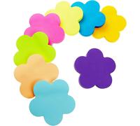 Eryi-Note Autocollant, 560 Feuilles Forme De Pétale Auto-Adhésif Couleur Notes Adhésives, Notes Autocollantes Marque Pages Pour Book Etudiants Lecture Bureau(8 Couleurs, 76 X 76 Mm)