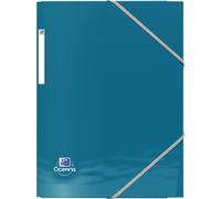 Eryi-Oceanis Pochette Plastique 3 Rabats A4 Avec Elastique Couverture Polypro Recyclé Opaque Couleur Aléatoire