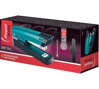 Eryi-Office - Agrafeuse Essentials Métal - Compatible Agrafes 24/6 & 26/6 - Chargement Facile - Ouverture 180° - Pour Relier Jusqu¿À 25 Feuilles - Garantie 5 Ans - Bleu