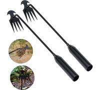 ERYI-Outil De Désherbage, 2Pcs Outil De Désherbage Manuel, Outil De Désherbage En Acier Inoxydable, Désherbeur, Outils De Jardin Pour Éliminer Les Mauvaises Herbes Du Jardin