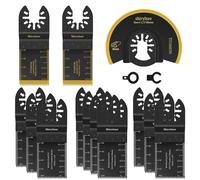 ERYI-Outil Multifonction Lame De Scie Oscillante, 13Pcs Lame Outil Multifonction Oscillants Universelle Accessoires Kit Compatible Pour Plastique, Bois, Métal, Fein, Dremel, Bosch, Makita, Dewalt