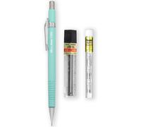 Eryi-P205-97c Porte-Mine Automatique \U2013 Gamme Pastel Floral \U2013 Simple + 12 Mines De Recharge Hi-Polymer Hb 0,5 Mm + Tube De 4 Recharges Pour Gomme Z2-1n (Vert Pastel)
