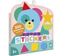 Eryi-- Pack 300 Gommettes - Pochette Stickers Autocollants Format 3x3cm - Formes Géométriques - Dès 3 Ans Et + - Loisir Créatif Enfant - Apprentissage Motricité Fine Et Concentration - J09192