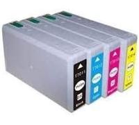 ERYI-Pack 4 Cartouches D'Encre Compatible Xl Avec Puce Pour Epson T7011 T7012 T7013 T7014 Workforce Pro Wp4015 Wp4025 Wp4095 Wp4515 Wp4525 Wp4535 Wp4545 Wp4595 / Wp 4015 Wp 4025 Wp 4095 Wp 4515 Wp 45