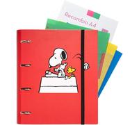 Eryi-- Pack: Classeur & Recharge Snoopy - Classeur A4 4 Anneaux - Feuilles A4 - Intercalaires - Fournitures Scolaires, Fournitures De Bureau