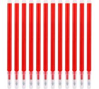 ERYI-Pack De 12 Recharges Bleues Effaçables 0,7Mm Pour Stylos Pilot Fixion, Encre Thermosensible, Écriture Lisse De 400M,Pour Écriture Quotidienne Et Professionnelle (Rouge, 0.7Mm)
