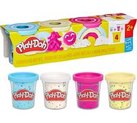 ERYI-, Pack De 4 Pots De Pâte À Modeler Confettis, Activité Manuelle Et Créations Multicolore, Pour Filles Et Garçons À Partir De 2 Ans