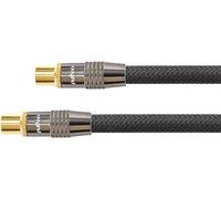 ERYI-Parent Title Premium - Connecteur Mâle Vers Femelle Iec/Coaxial 1 M Noir