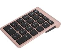 ERYI-Pavé Numérique Sans Fil, 22 Touches, Usb Plug And Play, Durée D'Utilisation De 80 Heures, Conception Au Pied En Ciseaux, Compatible Avecxp, Vista, 7/8/10 (Or Rose)
