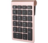 ERYI-Pavé Numérique Sans Fil, Mini Clavier Numérique 22 Touches, Clavier Numérique De Comptabilité Financière, Pour, Ordinateur Portable Mac Os, Ordinateur De Bureau (Or Rose)