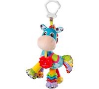 Eryi-Peluche D'activités Cheval Clip Clop, Jouet Pour Poussette, Dès La Naissance, Bleu/Multicolore, 40182