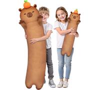 Eryi-Peluche Kawaii Kawaii Capybara Coussin En Peluche 50cm, Géant Jouets Câlin Doux Coussin Jouet De Noël Cadeau Pour Les Enfants Fille