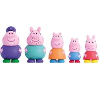 ERYI-Peppa Pig Deqube 919D00048 Lot De 5 Figurines De Bain Peppa Pig