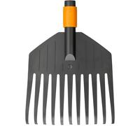 ERYI-Petit Balai À Feuilles, Tête D'Outil, 11 Dents, Largeur: 21,3 Cm, Dents En Plastique, Noir/Orange, Quikfit, 1000659