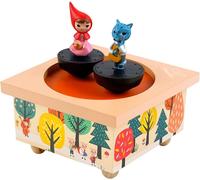 ERYI-- Petit Chaperon Rouge - Boîte À Musique Dancing - Idéal Cadeau De Naissance - 2 Figurines Amovibles - Musique Le Printemps De Vivaldi - Colori Multicolore