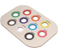 ERYI-Plateau En Bois Jeu De Société Jouet Sensoriel Entraînement De La Motricité Fine Planche De Tri De Couleurs Assorties Pour La Démence D'Alzheimer