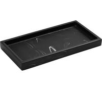 Eryi-Plateau Rectangulaire En Résine, Plateau De Rangement Pour Réservoir De Toilette De Salle De Bain Pour Tissus, Bougies, Savon, Serviette, Plante, Mini - Encre Noire Mate