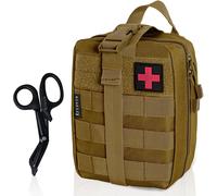 Eryi-Pochette Emt Médecine Tactique Sac Étanche Molle De Premiers Secours, Trousse Kit De Premiers Soins Militaires Pour Randonnée Camping Airsoft Avec Un Ciseaux Médical