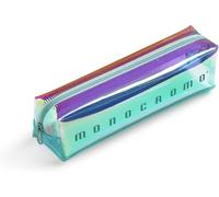 Eryi-, Pochette Enveloppe Iridescent, 19,5x5x5 Cm, Vert Transparent, Emballée Individuellement