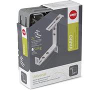 ERYI-Poetic/Emsa Lot De 2 Support Pour Fixation Jardinière, Bacs À Fleurs Sur Balustrade, Pour Largeur De Balustrade De 4 À 15 Cm - Couleur Aluminium - Capacité De Charge 50Kg