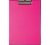 Eryi-Porte Bloc A4, Porte Bloc En Carton Avec Pince Moderne Et Revêtement En Film, Format Din A4, Avec Fixation Pour Accrocher Au Mur, Pour Le Bureau, La Cuisine Et L'atelier, Rose
