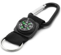 Eryi-Porte-Clés Avec Boussole Et Mousqueton - Accessoire D'extérieur Pour Le Camping Et La Randonnée - Pendentif Robuste Avec Boussole D'urgence - Accessoire D'extérieur Idéal
