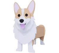 ERYI-Pot De Fleurs Corgi - Motif Chien - 18 X 12 X 18 Cm