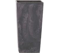 ERYI-Pot Haut 16,3 L Urbi Square Pot En Plastique À Effet Avec Réservoir En Couleur Anthracite, 42 (H) X 22 (L) X 22 (P) Cms
