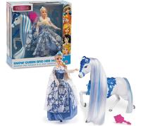 ERYI-, Poupée 30 Cm, Avec Tenue De Princesse, Cheval Et Accessoires, Modèle Reine Des Neiges, Jouets Pour Enfants À Partir De 3 Ans, Giochi Preziosi, Fat023