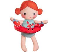 ERYI-- Poupée De Bain Axelle Avec Bouée Crabe - Jouet Interactif Pour Le Bain Avec Bouée Amovible En Forme De Crabe - Stimule L`Imagination - Séchage Rapide - Idéal Bain - Dès 9 Mois - 83425