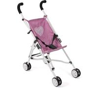 ERYI-Poussette Pour Poupée Roma, Mini Buggy, Jean, Rose