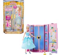 ERYI-Princesses Cendrillon Royal Fashion Reveal Poupée Avec 12 Éléments D`Habillage Et Accessoires Surprises, Jouet Inspiré Du Film Disney, Cadeau Pour Enfants