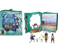 ERYI-Princesses Disney Coffret Livre D¿Histoires Raya Et Le Dernier Dragon Avec 7 Personnages, Petites Poupées, Figurines Et Accessoires, Jouet Enfant, Dès 3 Ans, Hlx24