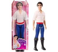 ERYI-Princesses Disney Poupée Articulée Prince Éric Dans Sa Tenue Emblématique Avec Chemise En Tissu, Pantalon Moulé Et Bottes Moulées, À Collectionner, Jouet Enfant, Dès 3 Ans, Hlv97