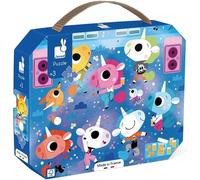 ERYI-- Puzzle Concert Rock Licornes - Puzzle 24 Pièces En Carton Fsc - Développe Patience Et Concentration - Fabriqué En France - Puzzle Enfant Dès 3 Ans,J02544, Bleu