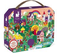 ERYI-- Puzzle D'Observation Enfant Les Contes 24 Pièces - Jeu Educatif Motricité Fine Et Concentration - Valisette Poignée - Fabriqué En France - Certifié Fsc - Encres Végétales - Dès 3 Ans, J02646