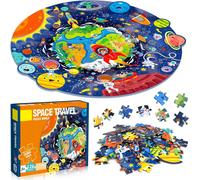 ERYI-Puzzle Enfant, 128 Pièces Puzzle Animaux, Jouet Puzzles Pour Fille Et Garçon, Jouet Éducatif Enfant, Cadeau Jouet De 4 5 6 7 8 9 10 Ans (Univers)