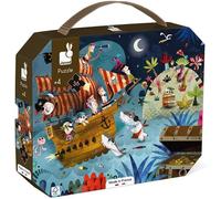 ERYI-- Puzzle Enfant Chasse Au Trésor 36 Pièces - Jeu Educatif Motricité Fine Et Concentration - Valisette Poignée - Fabriqué En France - Certifié Fsc - Encres Végétales - Dès 4 Ans, J02614