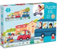 ERYI-Puzzle Xxl - Les Véhicules - 18 Pièces - Puzzle Enfant Progressif Grand Format - A Partir De 2 Ans