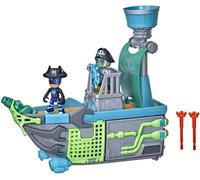 ERYI-Pyjamasques Bateau Pirate De L'Air, Jouet Préscolaire, Coffret De Véhicule Avec 2 Figurines Articulées, Pour Enfants Dès 3 Ans