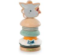 ERYI-- Pyramide À Empiler Pour Enfants Joe Le Dragon - Jouet Éducatif En Bois Et Tissu - Empilement Créatif De Pièces Multicolores - Développement Motricité Fine - Dès 12 Mois - 83472