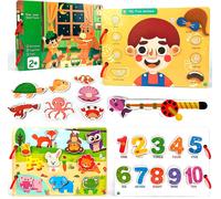 ERYI-Quiet Book Montessori 1 2 3 4 5 Ans, Busy Book, Jeux De Correspondance, Malette Montessori Motricité Fine, Jouets D'Activité Et De Développement, Cadeau Jouet Enfant Garçon Fille Anniversaire