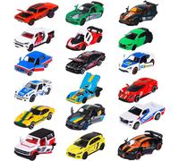 ERYI-- Racing Cars - Petites Voitures Aléatoires Très Détaillées À L'Échelle 1/64 (7,5 Cm) Avec Carte À Collectionner, Modèle De Voiture Pour Enfants De 3 Ans Et Plus, Assorti (Lot De 1)
