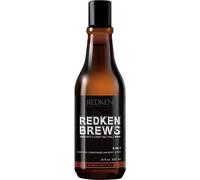 Eryi-Redken, Shampoing 3-En-1, N&toyant & Hydratant, Cheveux & Corps, Brews, 300 Ml