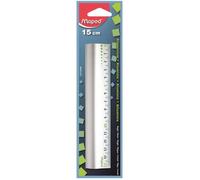 Eryi-- Règle 15 Cm En Aluminium - Règle Résistante Avec Base Antidérapante - Règle De Traçage Solide Et Durable