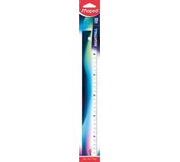 Eryi-- Règle 30cm Nightfall - Règle Scolaire Décorée - Ergonomique Et Légère - Triple Décimètre Avec Graduation En Millimètres 245011