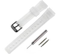 Eryi-Remplacement Du Bracelet Tpu Pour Casio F-91w/F-84/F-94/F-105/F-108/A-158, Bracelets Pour Hommes Et Femmes(Translucent/Black Buckle)